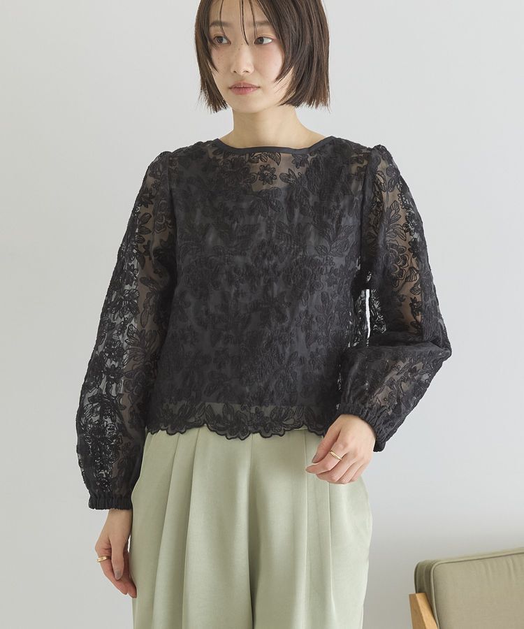 AMERICAN HOLIC「【前後2WAY】シアーレースブラウス」|シャツ・ブラウス|