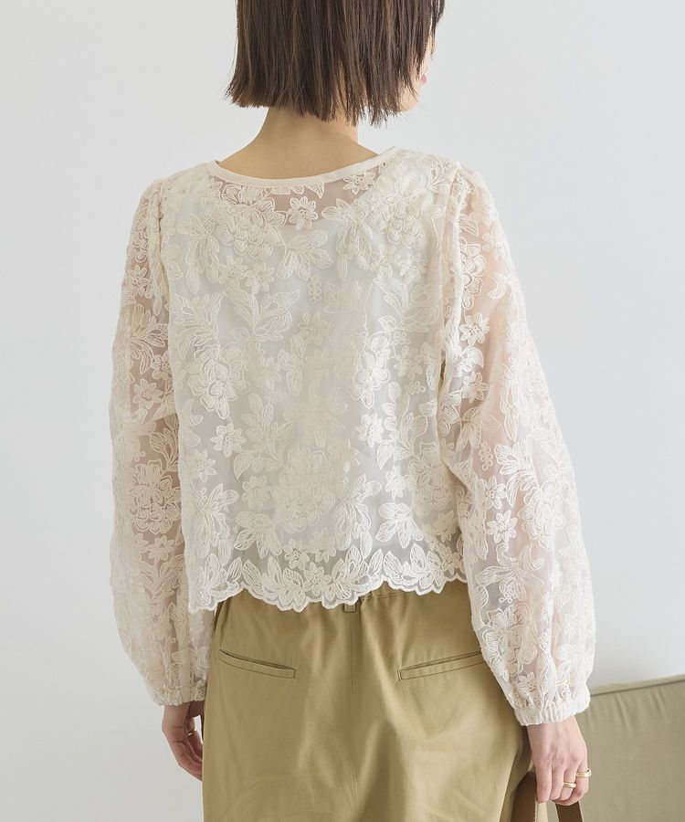 AMERICAN HOLIC「【前後2WAY】シアーレースブラウス」|シャツ・ブラウス|