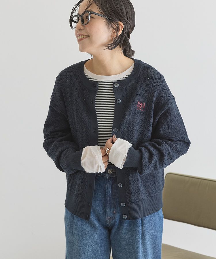 AMERICAN HOLIC「【BEVERLY HILLS POLO CLUB】ニットカーディガン」|カーディガン|Navy