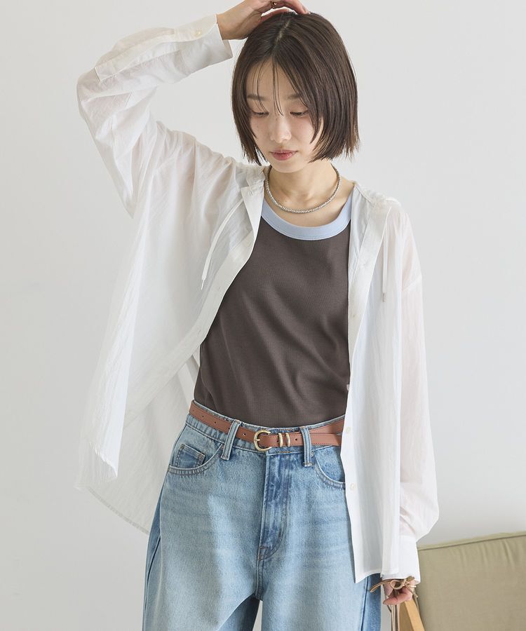 AMERICAN HOLIC「ナイロンフーディーシャツ」|シャツ・ブラウス|