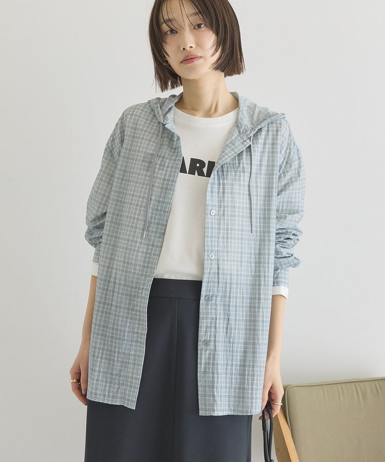 AMERICAN HOLIC「ナイロンフーディーシャツ」|シャツ・ブラウス|