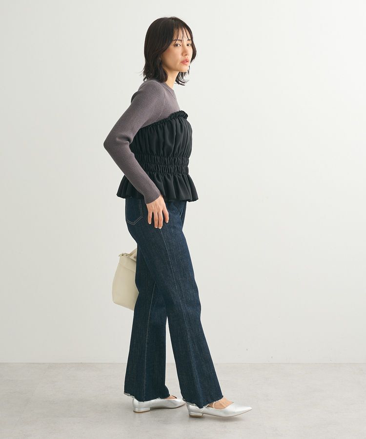 Green Parks「・swing by ビスチェレイヤーハイネックニット」|ニット・セーター|