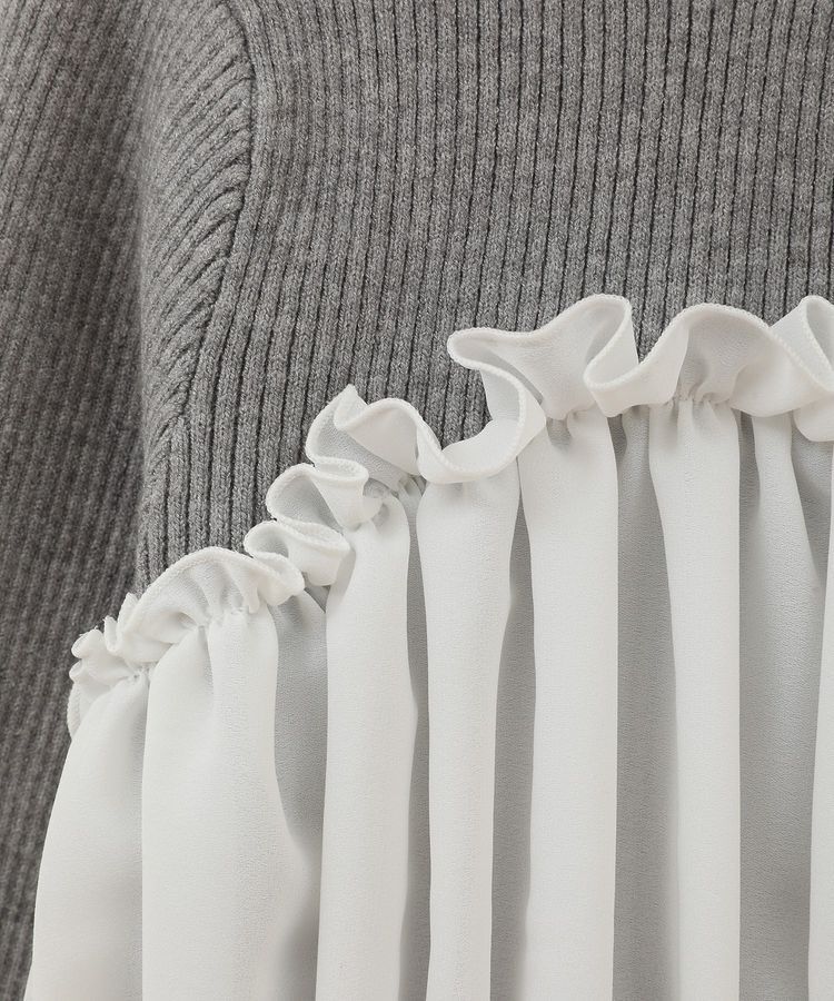 Green Parks「・swing by ビスチェレイヤーハイネックニット」|ニット・セーター|