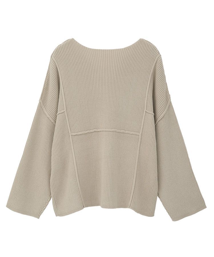 Green Parks「リブ切替Vネックニットプルオーバー」|ニット・セーター|