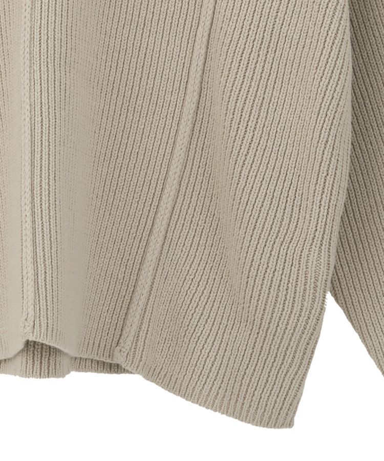 Green Parks「リブ切替Vネックニットプルオーバー」|ニット・セーター|