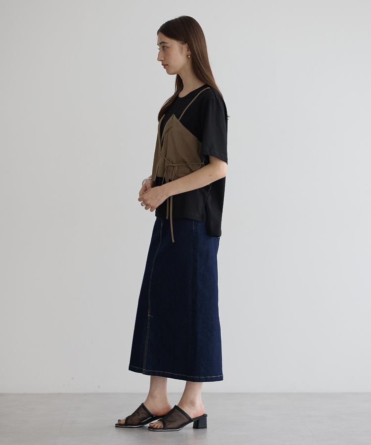 Editt by YECCA VECCA「ビスチェレイヤード風デザインTee」|Tシャツ・カットソー|