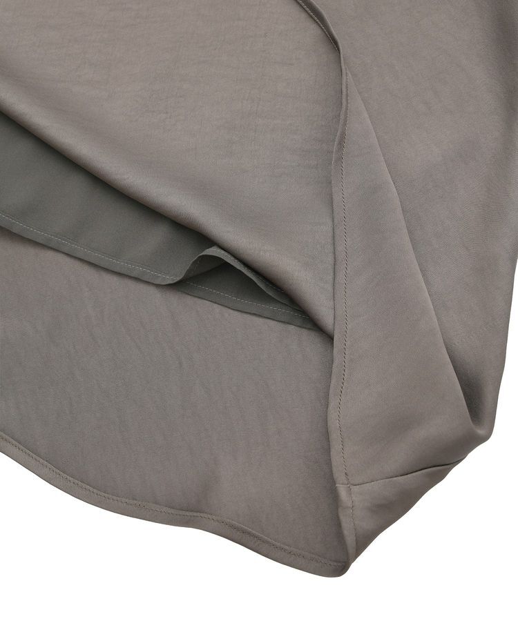 YECCA VECCA「サテンフレアスカート」|フレア|