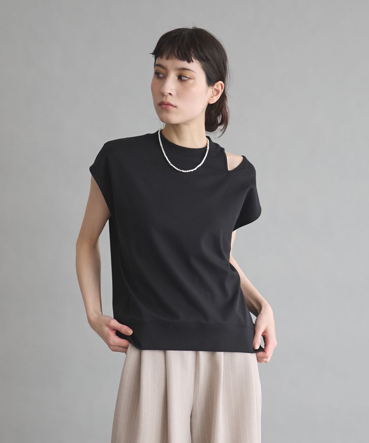 GARAGE OF GOOD CLOTHING「【日本製】スムースショルダースリットプルオーバー」|Tシャツ・カットソー|Black