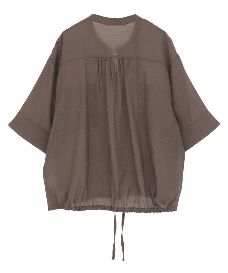 GARAGE OF GOOD CLOTHING「シアー裾ドロストスクエアフブラウス」|シャツ・ブラウス|