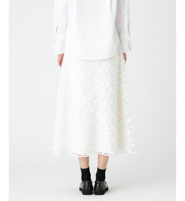 LOULOU WILLOUGHBY「【LOULOU WILLOUGHBY】オーガン刺繍スカート」|スカート|