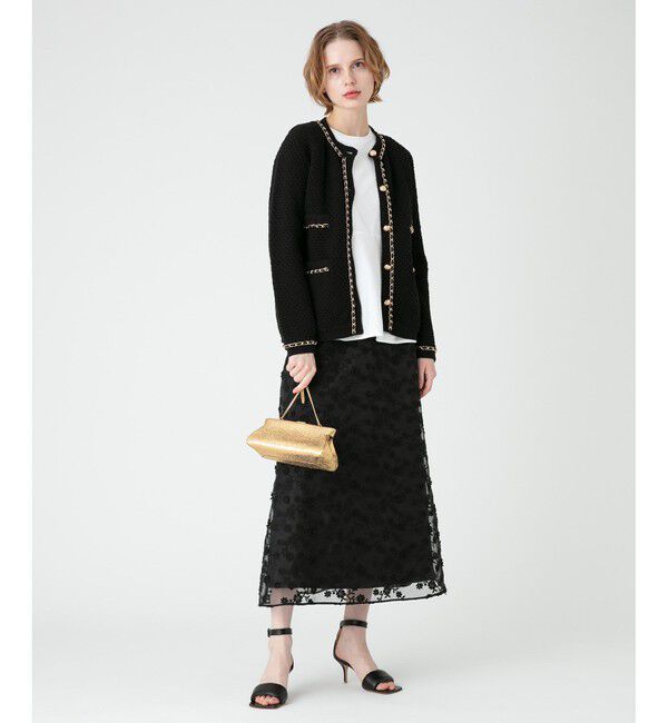 LOULOU WILLOUGHBY「【LOULOU WILLOUGHBY】オーガン刺繍スカート」|スカート|