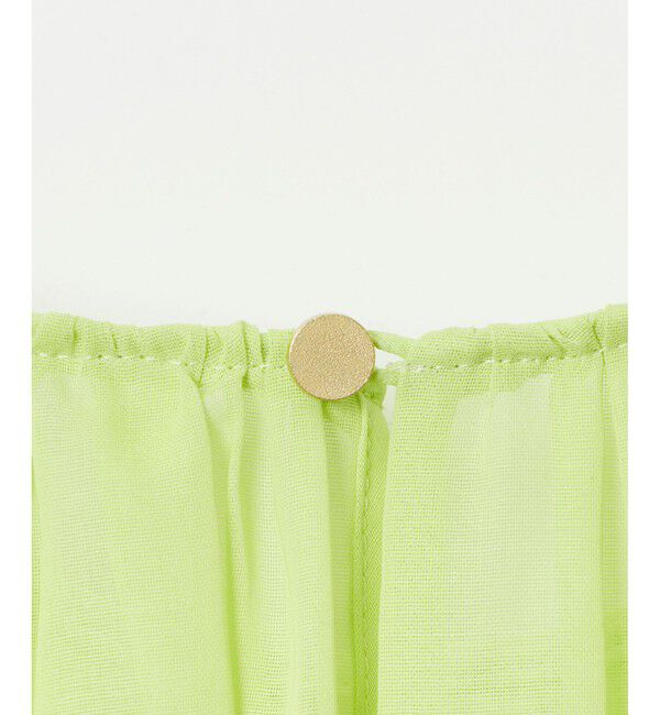 allureville「シアーオーガンギャザーブラウス」|シャツ・ブラウス|