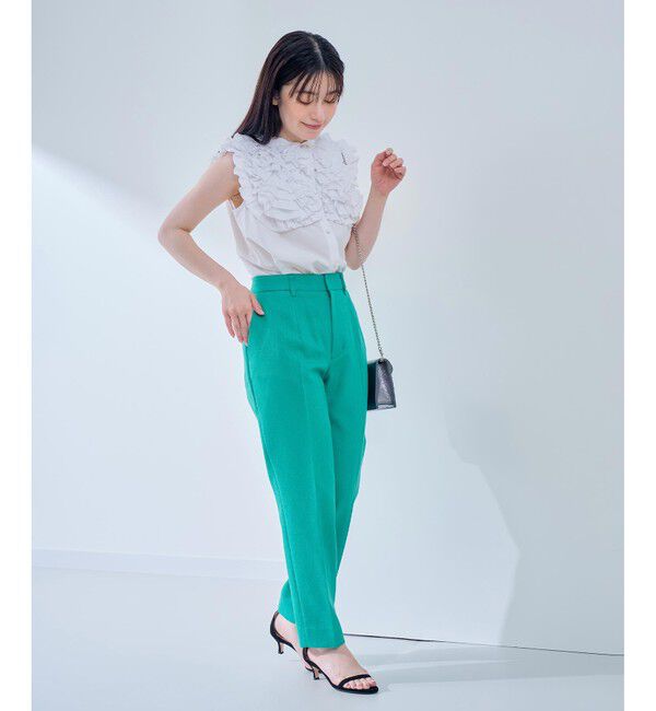 LOULOU WILLOUGHBY「【LOULOU WILLOUGHBY】ブライトリネンテーパードパンツ」|その他|