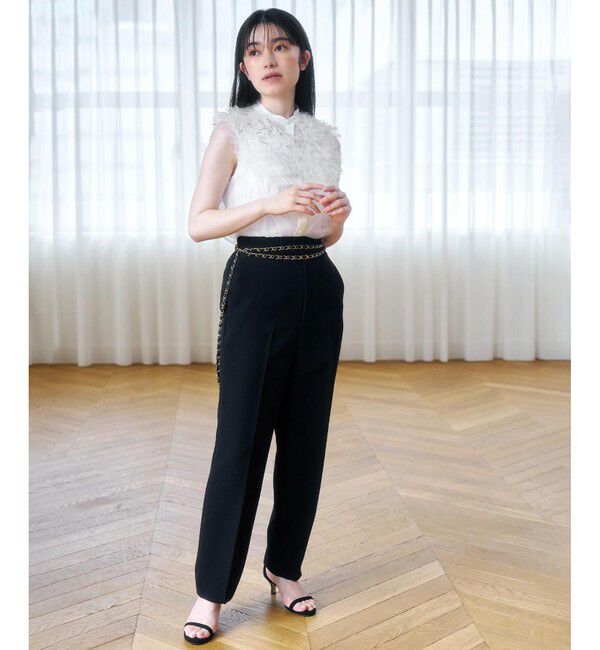 LOULOU WILLOUGHBY「【LOULOU WILLOUGHBY】ブライトリネンテーパードパンツ」|その他|