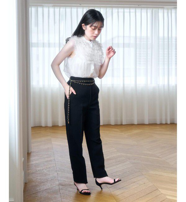 LOULOU WILLOUGHBY「【LOULOU WILLOUGHBY】ブライトリネンテーパードパンツ」|その他|