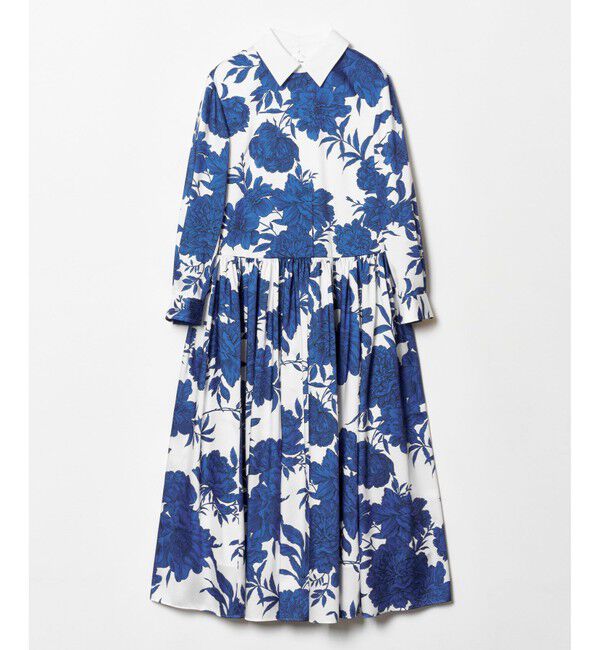 LOULOU WILLOUGHBY「【LOULOU WILLOUGHBY】RATTIフラワープリント衿付きワンピース」|ワンピース|