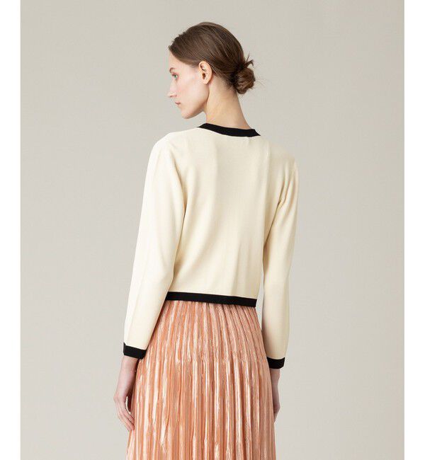 LOULOU WILLOUGHBY「◇【LOULOU WILLOUGHBY】バイカラーコンパクトカーディガン」|カーディガン|