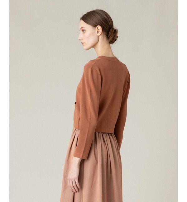 LOULOU WILLOUGHBY「◇【LOULOU WILLOUGHBY】バイカラーコンパクトカーディガン」|カーディガン|