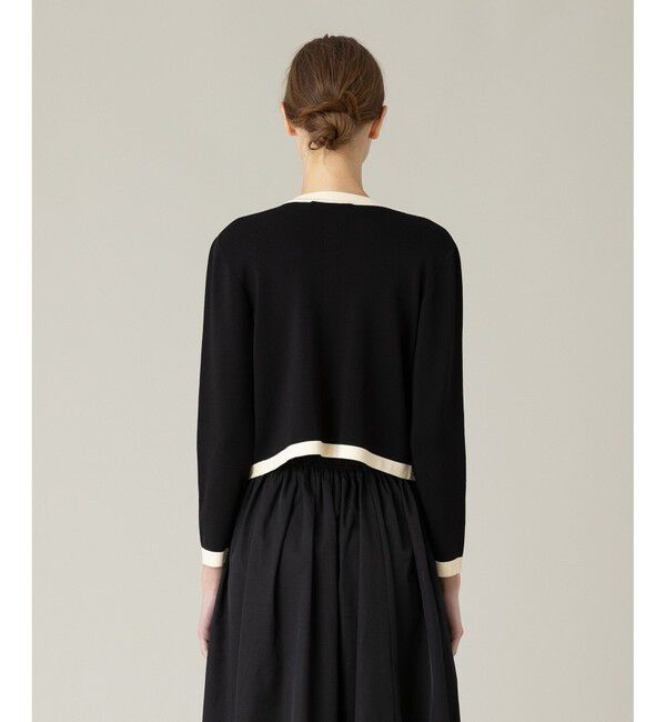 LOULOU WILLOUGHBY「◇【LOULOU WILLOUGHBY】バイカラーコンパクトカーディガン」|カーディガン|