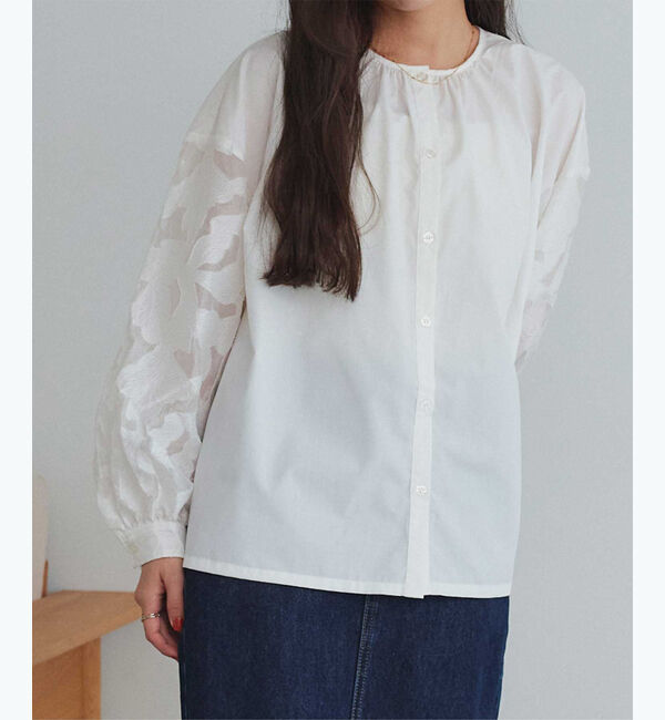 titivate「シアージャガードスリーブブラウス」|シャツ・ブラウス|