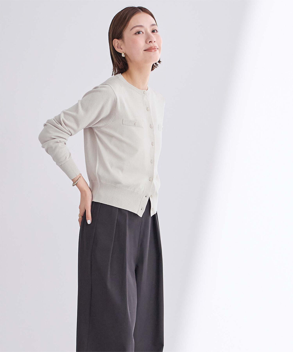 ur's「UVケアコンパクトベーシックニットカーディガン」|ニット・セーター|