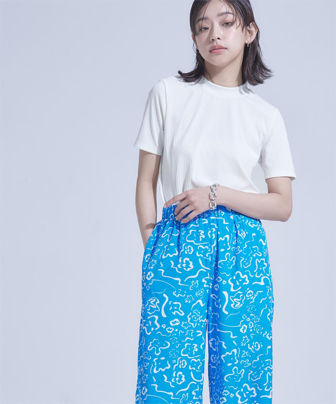 miette「バックオープンリブトップス」|Tシャツ・カットソー|