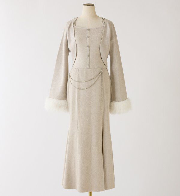  「スリット入りニットスカート」|スカート|