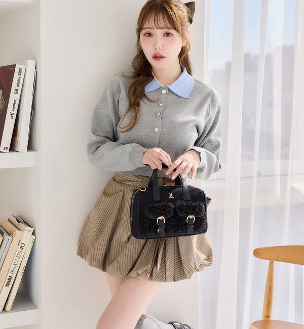  「配色襟付きニット」|ニット・セーター|