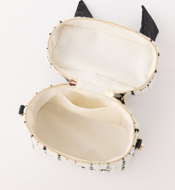  「ギャザーハンドルツイードバニティバッグ」|ショルダー・メッセンジャー|