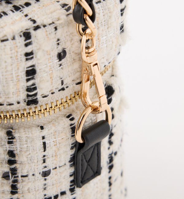  「ギャザーハンドルツイードバニティバッグ」|ショルダー・メッセンジャー|