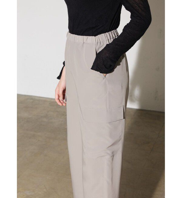 MIDIUMISOLID「MIDIUMISOLID for Ladies ワークイージーパンツ」|カーゴ|