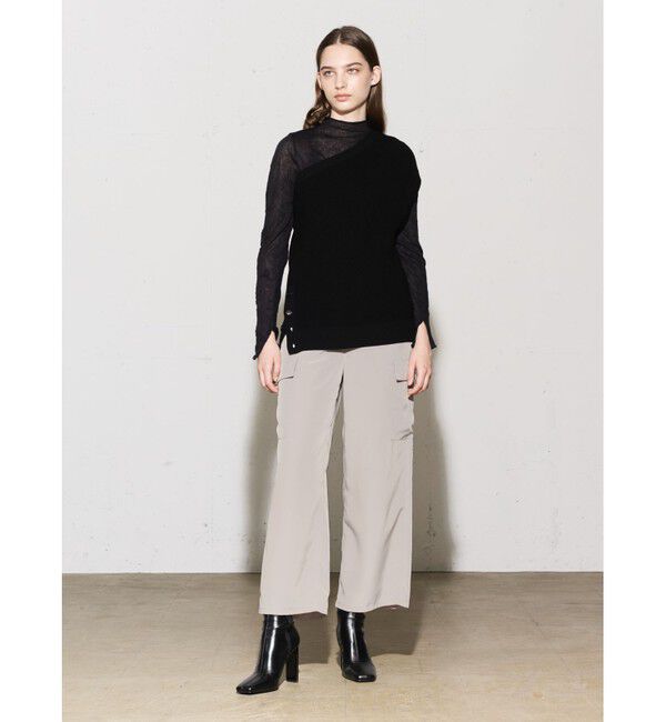 MIDIUMISOLID「MIDIUMISOLID for Ladies ワークイージーパンツ」|カーゴ|