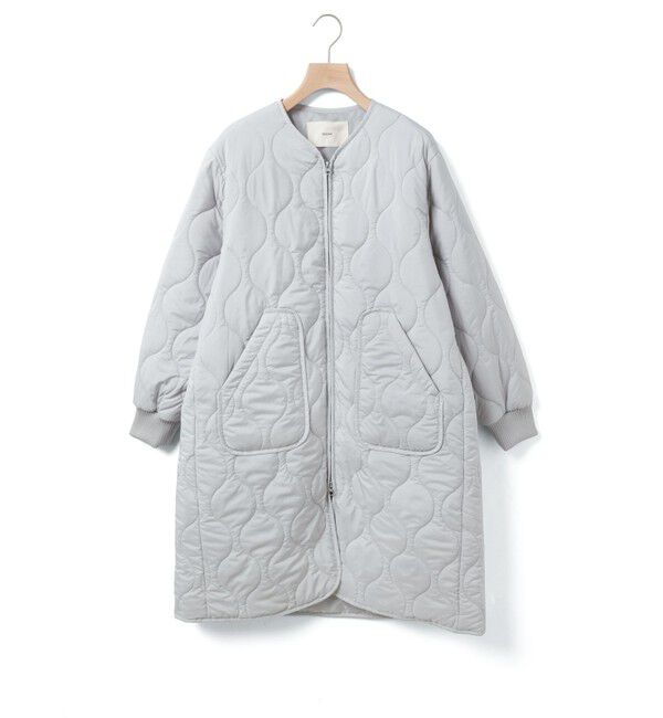 MidiUmi「MidiUmi キルティングロングコート」|その他|ライトグレー