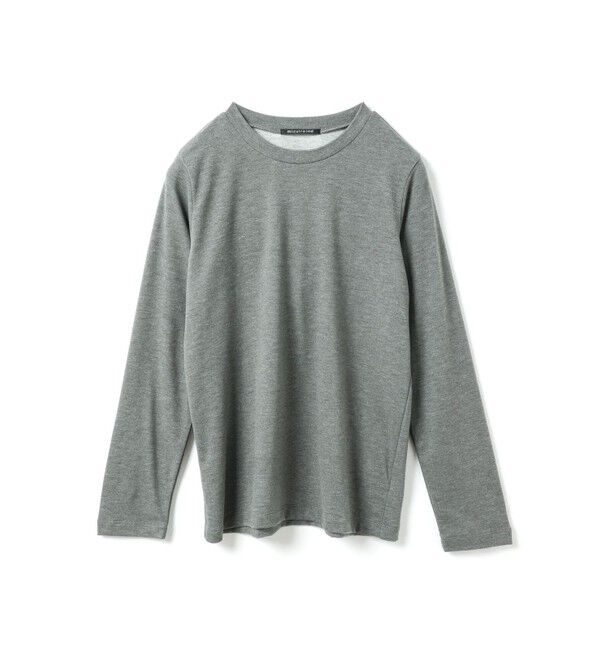 mizuiro ind「mizuiro ind スリーレイヤードコンパクトTシャツ」|Tシャツ・カットソー|グレー