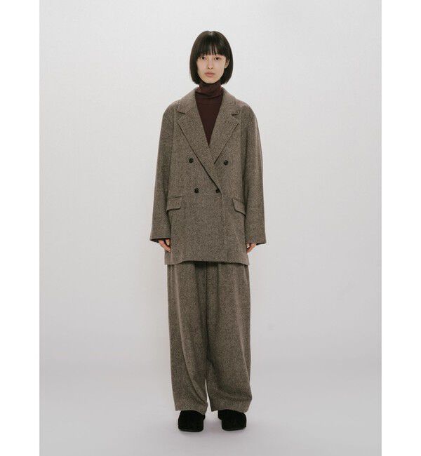 MIDIUMISOLID「MIDIUMISOLID for Ladies ウォームシアーリブプルオーバー」|ニット・セーター|