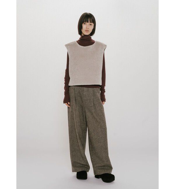 MIDIUMISOLID「MIDIUMISOLID for Ladies ウォームシアーリブプルオーバー」|ニット・セーター|