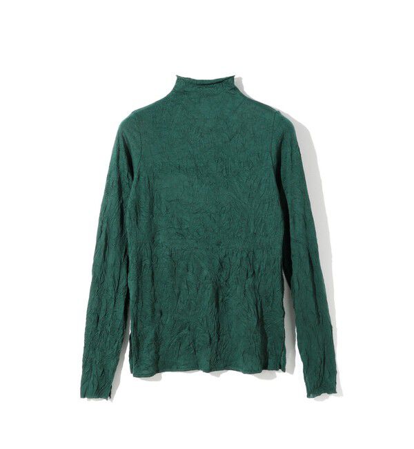 MIDIUMISOLID「MIDIUMISOLID for Ladies シアーハイネックインナー」|Tシャツ・カットソー|グリーン