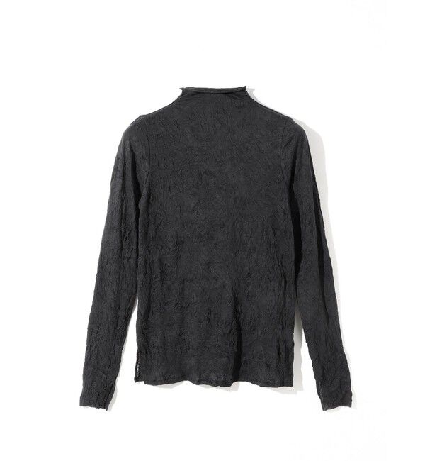 MIDIUMISOLID「MIDIUMISOLID for Ladies シアーハイネックインナー」|Tシャツ・カットソー|ブラック