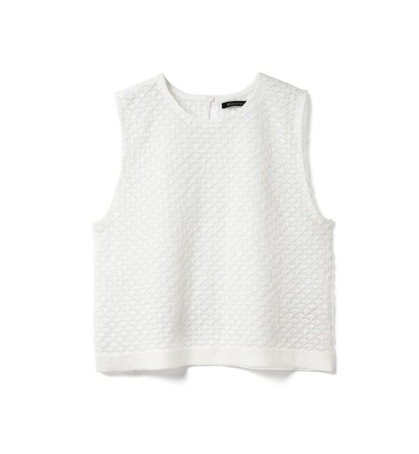 mizuiro ind「mizuiro ind パターンシアーベスト」|ベスト・ジレ|オフホワイト