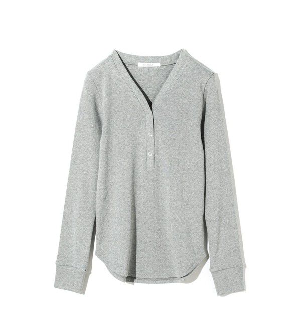 MIDIUMISOLID「MIDIUMISOLID for Ladies リブヘンリーネックプルオーバー」|Tシャツ・カットソー|