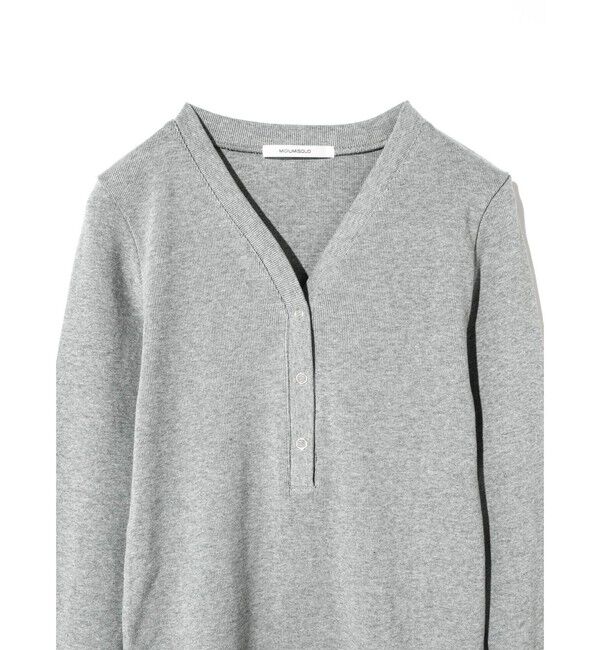 MIDIUMISOLID「MIDIUMISOLID for Ladies リブヘンリーネックプルオーバー」|Tシャツ・カットソー|