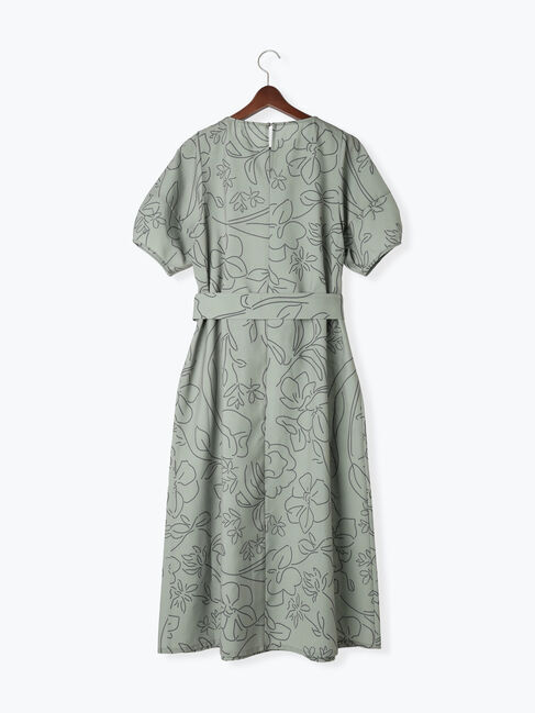 Te chichi TERRASSE「【日比谷花壇コラボ】刺繍ライクプリントワンピース」|ワンピース|