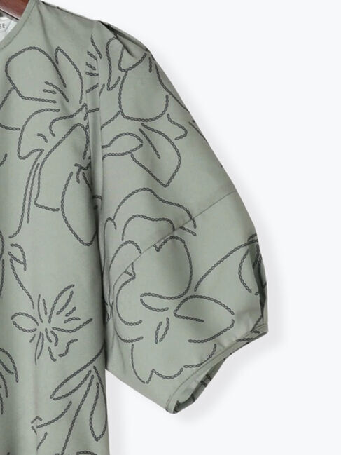 Te chichi TERRASSE「【日比谷花壇コラボ】刺繍ライクプリントワンピース」|ワンピース|