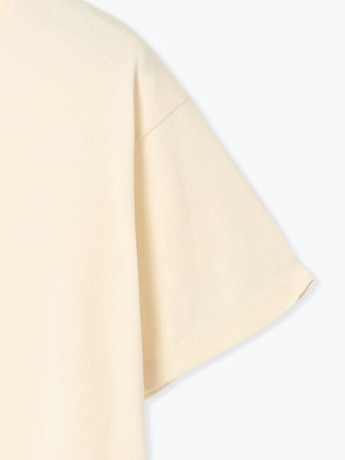 Lugnoncure「メガネ刺繍プリントTシャツ」|Tシャツ・カットソー|