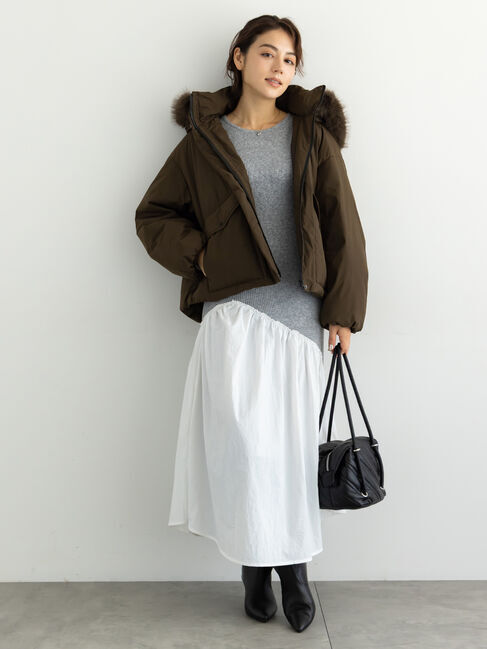 Te chichi「【宮本茉由着用】フードショートダウンジャケット」|その他|