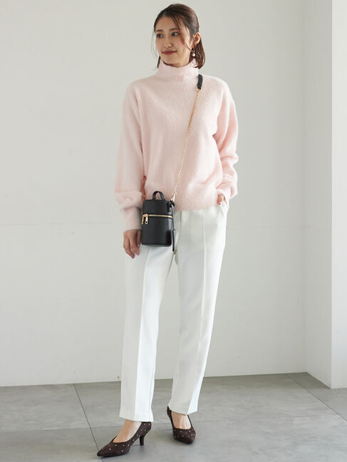 Te chichi「【宮本茉由着用】ハイネックフェザーニット」|ニット・セーター|