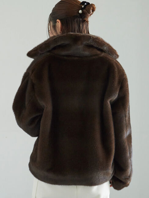 Te chichi「【宮本茉由着用】グラデーションファースタンドジャケット」|その他|