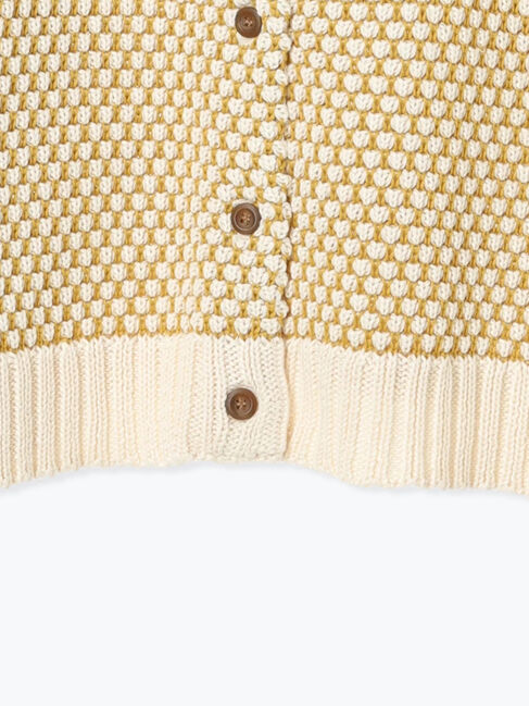 Samansa Mos2「ラーベン編み前後2WAYニット」|カーディガン|