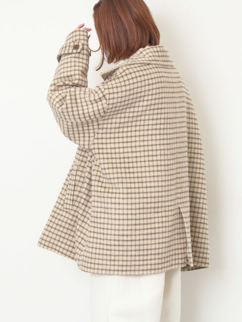 Samansa Mos2「シャギーチェックコート」|その他|