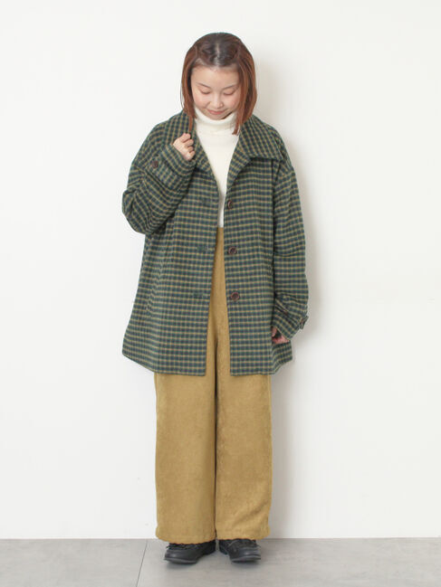 Samansa Mos2「シャギーチェックコート」|その他|